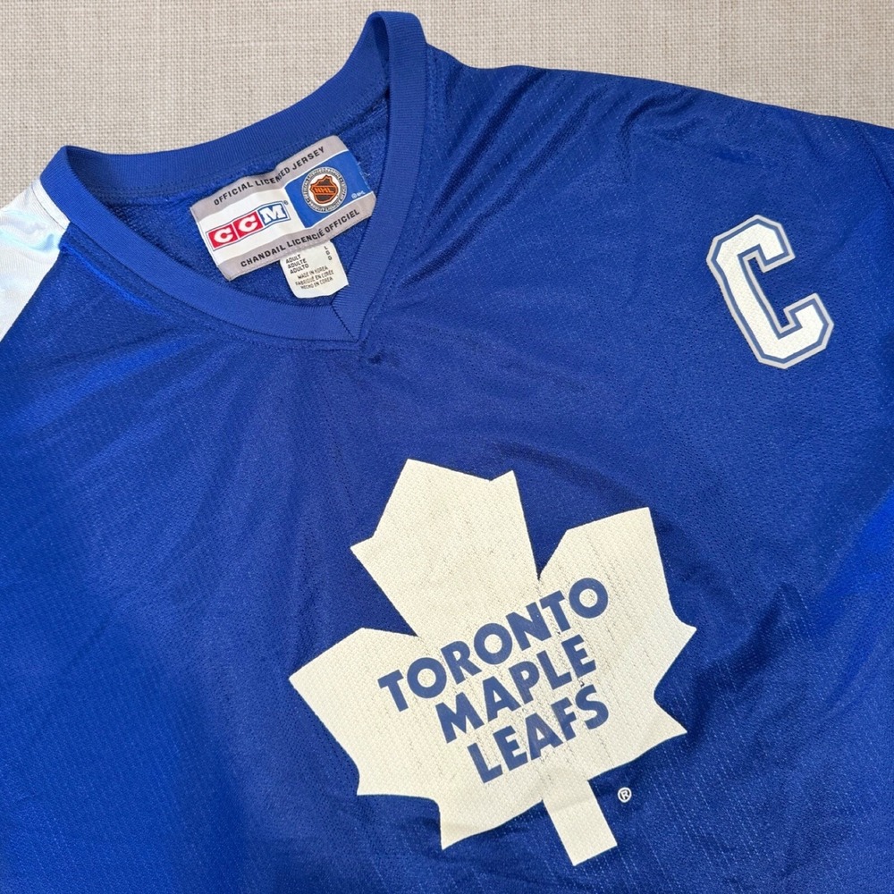Toronto Maple Leafs Mats Sundin NHL Vintage Retro Jersey Large CCM #13 C